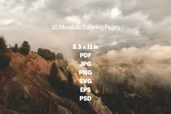 10 Mandala Coloring Page: Graphics & Coloring Pages Amp