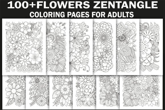 100 Zentangle Coloring Pages: Graphics & Amp Review