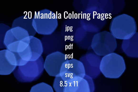 20 Adult Mandala Coloring Book: Graphics & Coloring Pages Amp