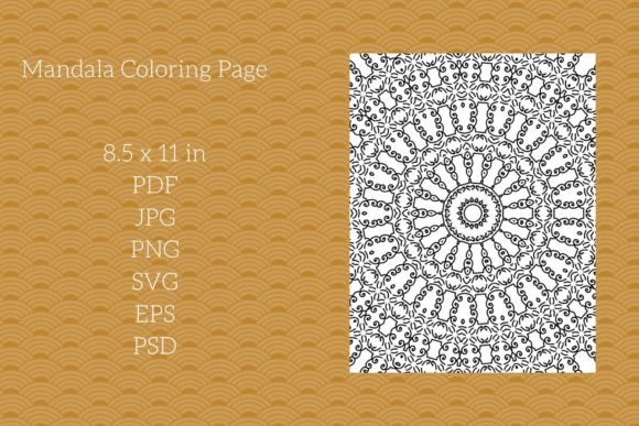 Abstract Mandala Coloring: Graphics for Mindful Branding