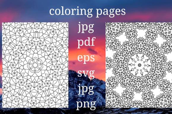 Adult Mandala Coloring Pages: Graphics & Coloring Pages Amp