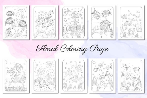 Fish Coloring Pages for Adult and Child: Graphics & Coloring Pages Amp