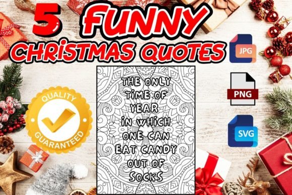 Funny Christmas Quotes Coloring Pages: Graphics & Coloring Pages Amp