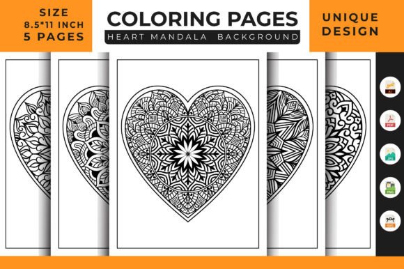 Heart Floral Mandala Coloring Pages 02: A Designer’s Review