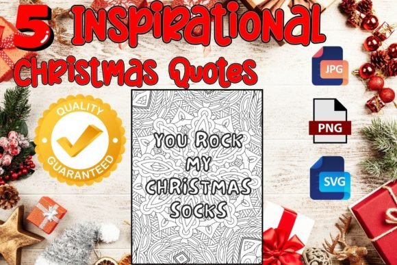Inspirational Quotes Christmas Coloring
