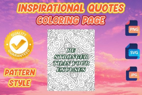 Inspirational Quotes Pattern Coloring 7