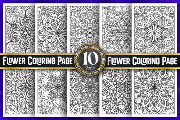 Mandala Flower Coloring Page Bundle-KDP: Graphics & Coloring Pages Amp