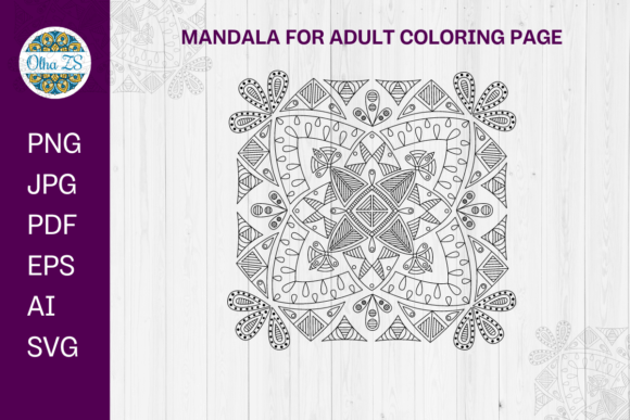 Mandala for Adult Coloring Page