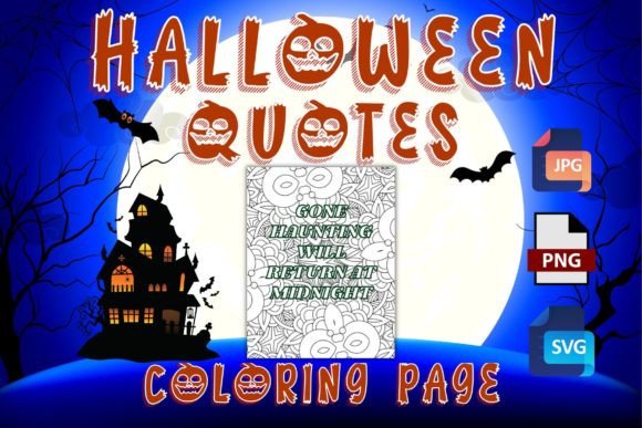 Mandala Halloween Quotes Coloring Page: Graphics & Coloring Pages Amp