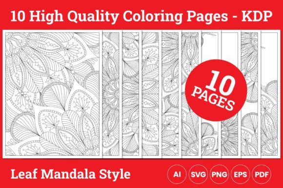 Mandala Leaf Adult Coloring Pages: Graphics & Coloring Pages Amp