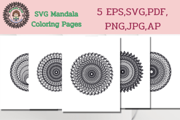 SVG Mandala Coloring Pages: Graphics & Coloring Pages Amp